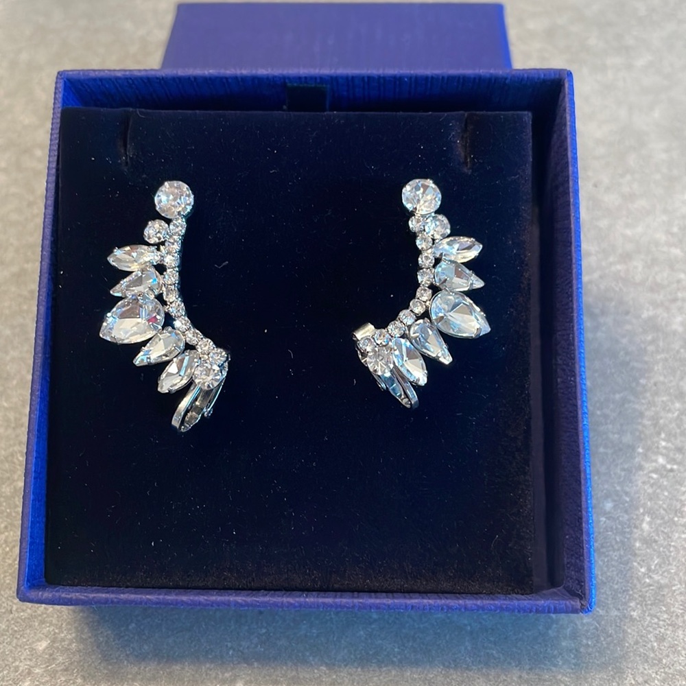 Crystal Stud Ear Climber